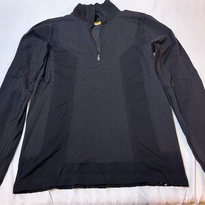 Lucy Women’s Black Quarter-Zip Performance Sweatshirt Size M